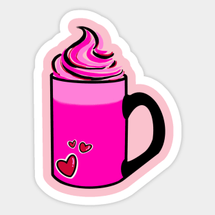 Valentine’s Latte Sticker